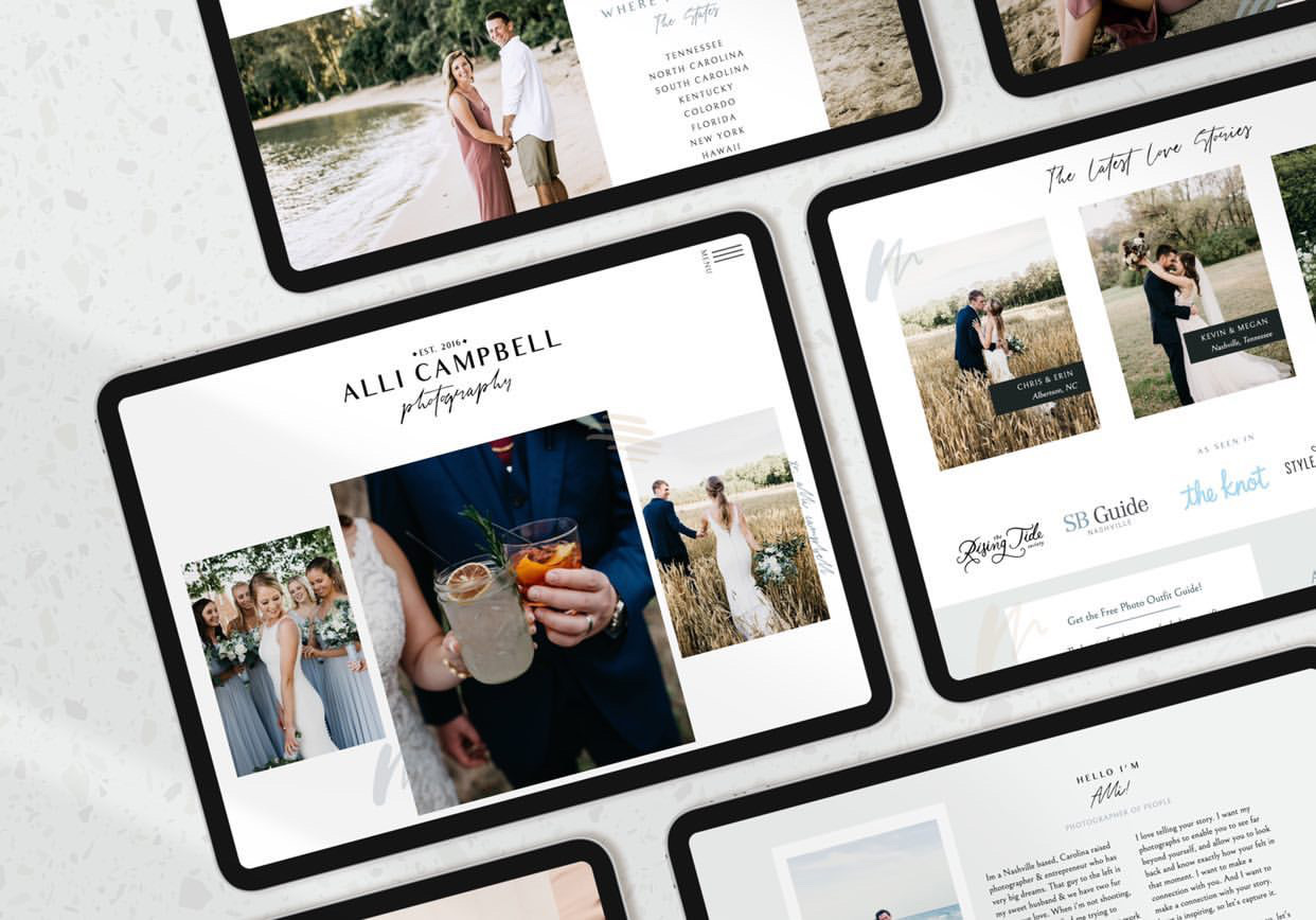 Alli Campbell Photography Website