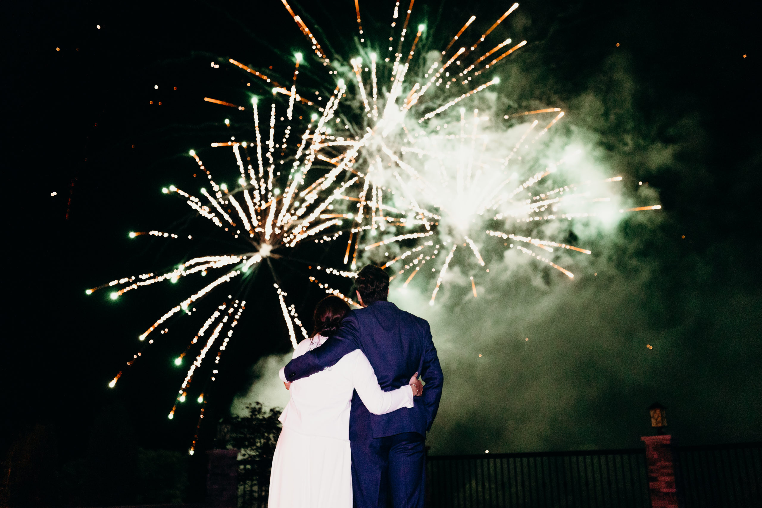 Firework wedding